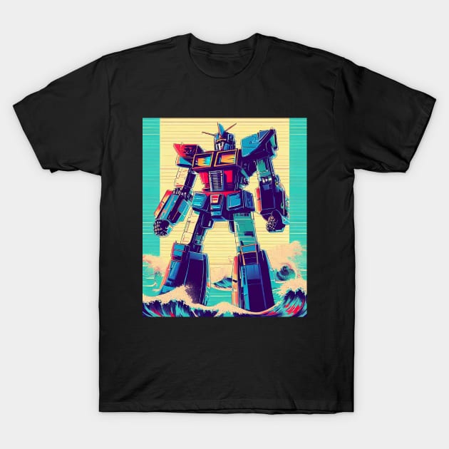 Mechanical Titans: 80s Revival T-Shirt by Vish artd